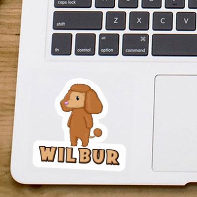 Wilbur Autocollant Caniche Image