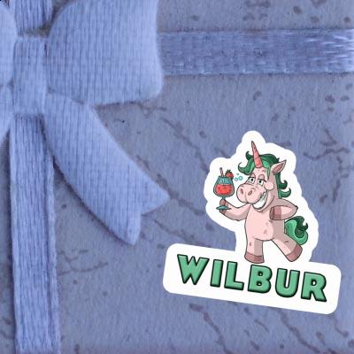 Aufkleber Wilbur Party-Einhorn Notebook Aufkleber Wilbur Party-Einhorn Gift package Image