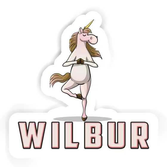 Wilbur Sticker Yoga Unicorn Notebook Wilbur Sticker Yoga Unicorn Notebook Image
