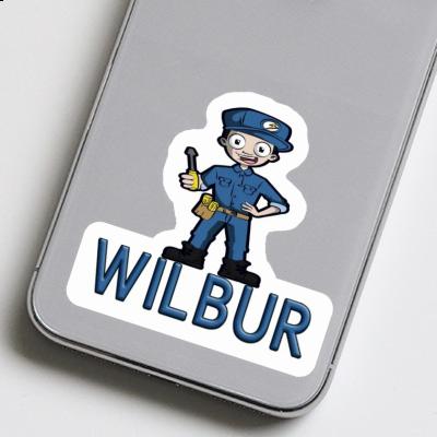 Wilbur Autocollant Électricien Notebook Wilbur Autocollant Électricien Notebook Image