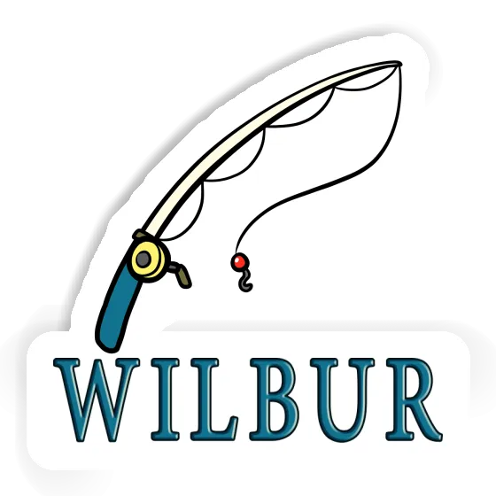 Canne à pêche Autocollant Wilbur Canne à pêche Autocollant Wilbur Image