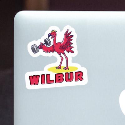 Autocollant Flamant rose Wilbur Autocollant Flamant rose Wilbur Image