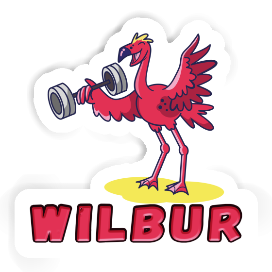 Autocollant Flamant rose Wilbur Autocollant Flamant rose Wilbur Image