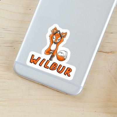 Sticker Yoga Fox Wilbur Gift package Image