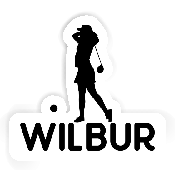 Sticker Wilbur Golfer Notebook Sticker Wilbur Golfer Gift package Image