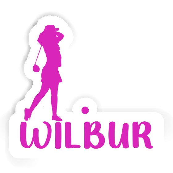 Golfer Sticker Wilbur Notebook Golfer Sticker Wilbur Notebook Image