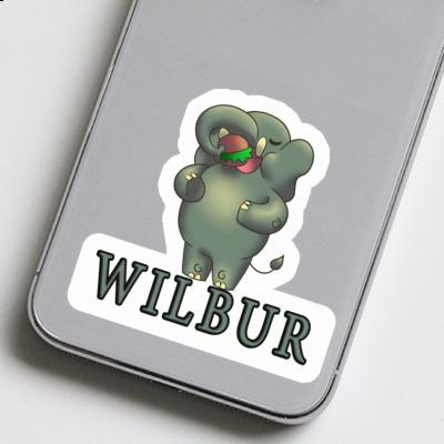 Elephant Sticker Wilbur Laptop Image