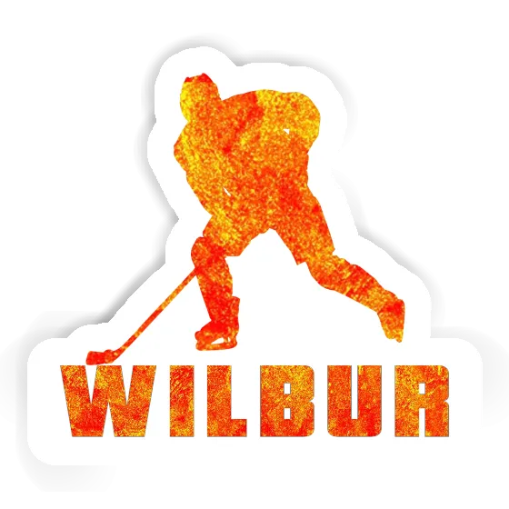 Autocollant Wilbur Joueur de hockey Laptop Autocollant Wilbur Joueur de hockey Laptop Image