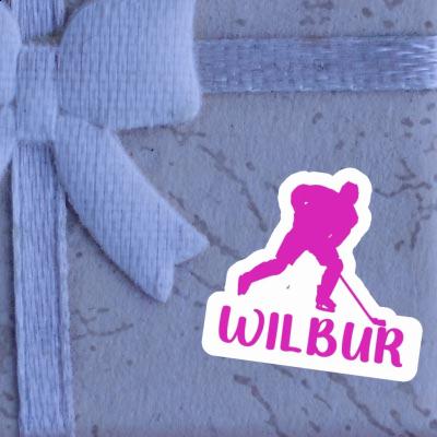 Sticker Hockey Player Wilbur Notebook Sticker Hockey Player Wilbur Notebook Image