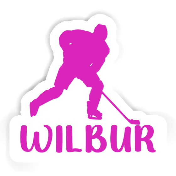 Sticker Hockey Player Wilbur Laptop Sticker Hockey Player Wilbur Laptop Image