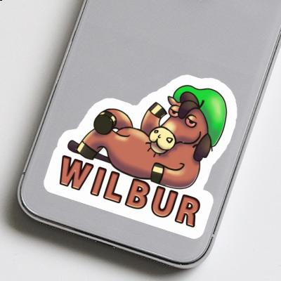 Wilbur Sticker Lying horse Notebook Wilbur Sticker Lying horse Gift package Image