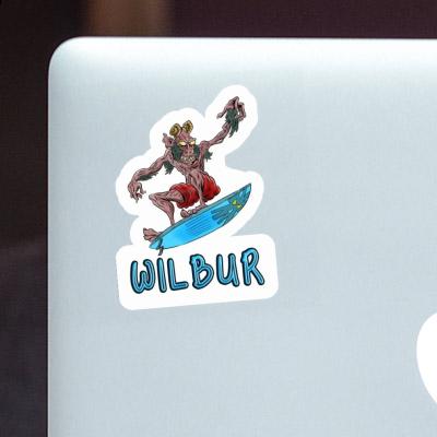 Wilbur Sticker Surfer Image