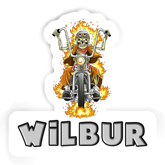 Motorbike Rider Sticker Wilbur Laptop Motorbike Rider Sticker Wilbur Laptop Image
