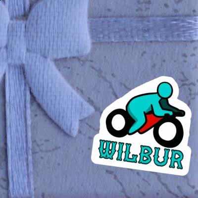 Motocycliste Autocollant Wilbur Notebook Image