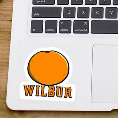 Wilbur Autocollant Orange Notebook Image