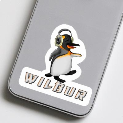 Aufkleber Wilbur Musik-Pinguin Gift package Image