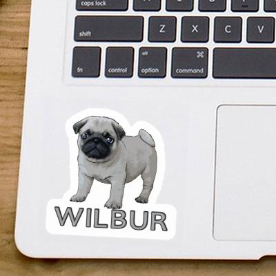 Pug Sticker Wilbur Notebook Pug Sticker Wilbur Gift package Image