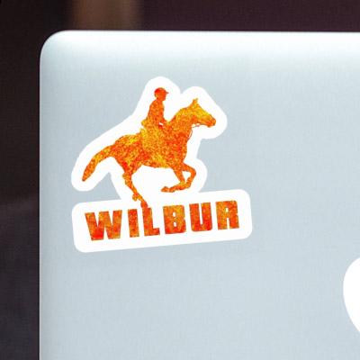 Aufkleber Reiterin Wilbur Notebook Image