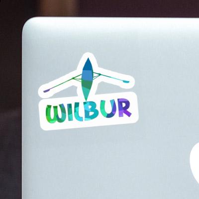Wilbur Autocollant Bateau à rames Notebook Wilbur Autocollant Bateau à rames Gift package Image