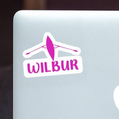Wilbur Sticker Rowboat Notebook Image