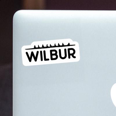 Bateau à rames Autocollant Wilbur Laptop Bateau à rames Autocollant Wilbur Laptop Image