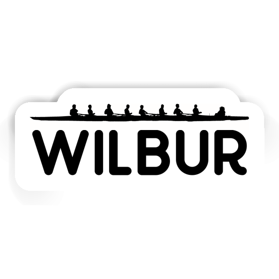 Bateau à rames Autocollant Wilbur Laptop Bateau à rames Autocollant Wilbur Laptop Image