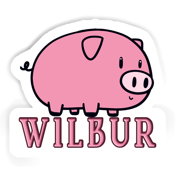 Wilbur Autocollant Cochon Notebook Wilbur Autocollant Cochon Gift package Image