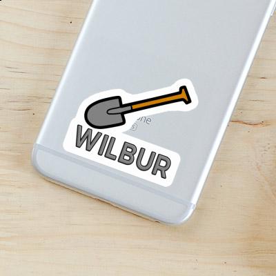 Schaufel Aufkleber Wilbur Laptop Schaufel Aufkleber Wilbur Laptop Image