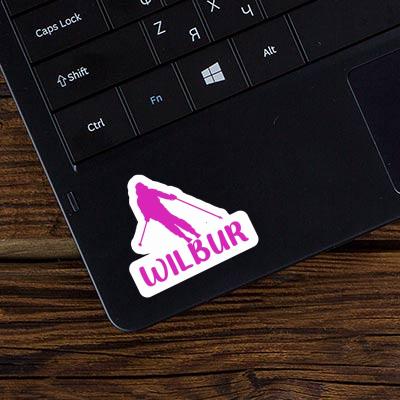Sticker Skier Wilbur Laptop Sticker Skier Wilbur Laptop Image