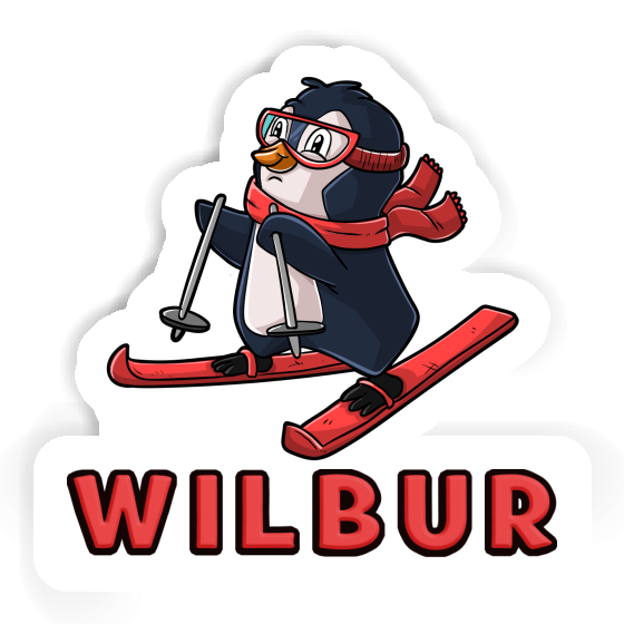 Skier Sticker Wilbur Notebook Skier Sticker Wilbur Notebook Image