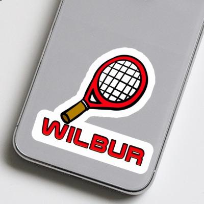 Wilbur Autocollant Raquette de tennis Wilbur Autocollant Raquette de tennis Image