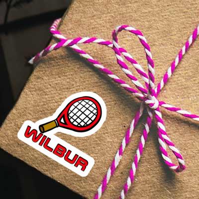 Wilbur Autocollant Raquette de tennis Wilbur Autocollant Raquette de tennis Image