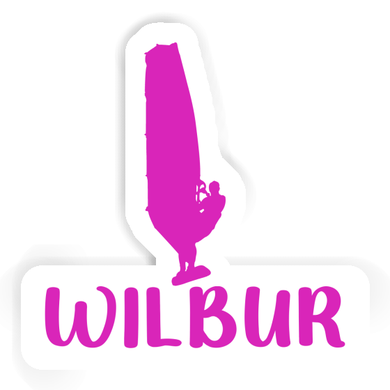Wilbur Aufkleber Windsurfer Notebook Image