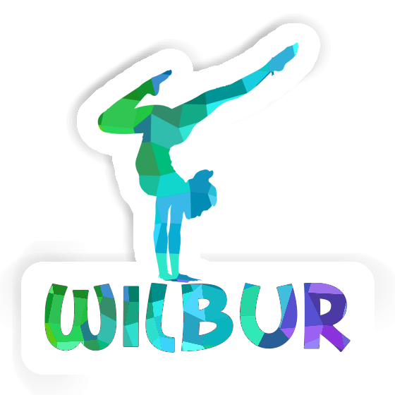 Sticker Wilbur Yoga Woman Notebook Sticker Wilbur Yoga Woman Gift package Image