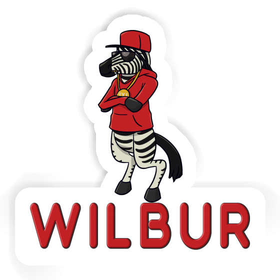 Wilbur Autocollant Zèbre Laptop Wilbur Autocollant Zèbre Laptop Image